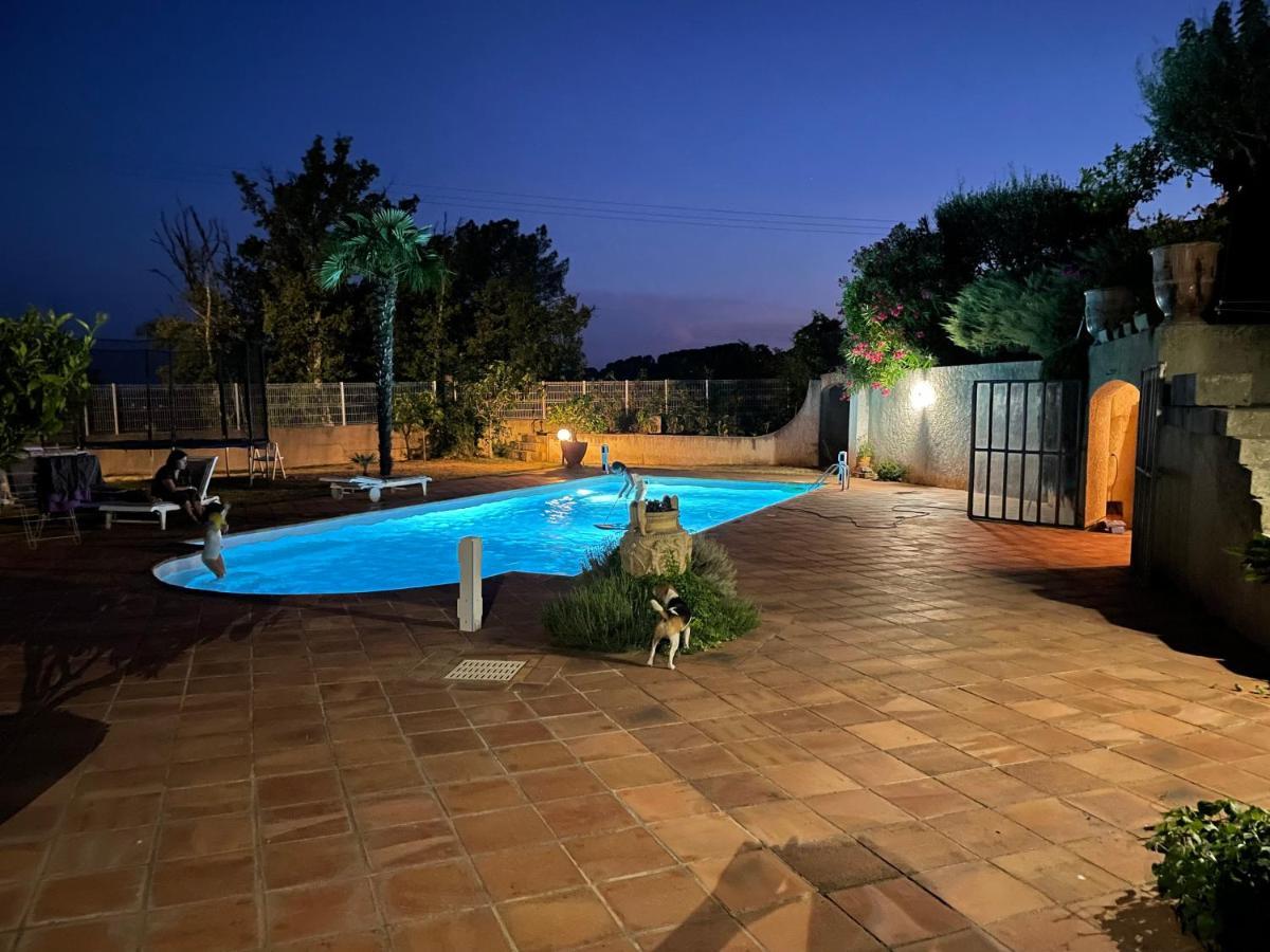 Villa Lazuel, Piscine Privative Chauffee, Vue Panoramique Et Jardin Clos Aubenas Luaran gambar