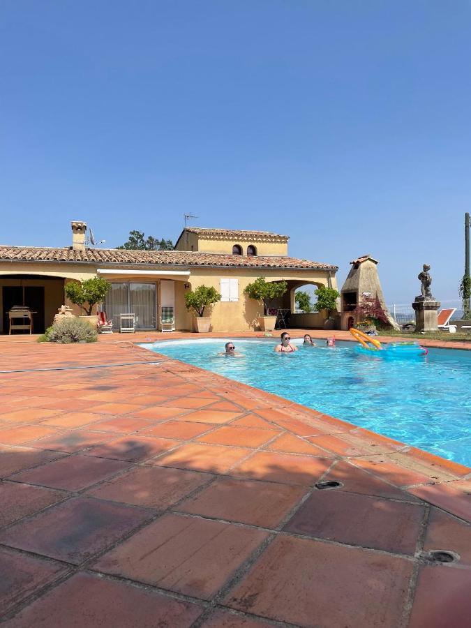 Villa Lazuel, Piscine Privative Chauffee, Vue Panoramique Et Jardin Clos Aubenas Luaran gambar
